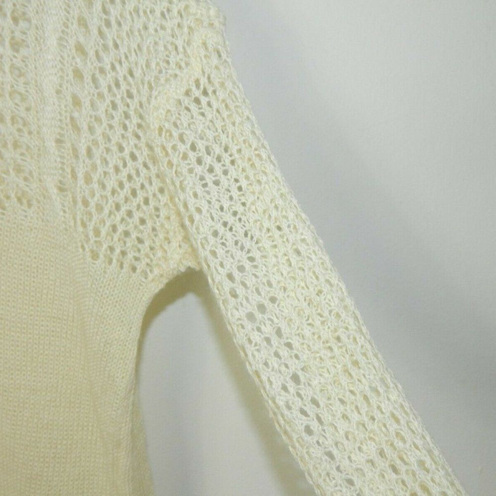 ‎Miilla Sweater Ivory Linen Knit Lightweight Large - Picture 5 of 10